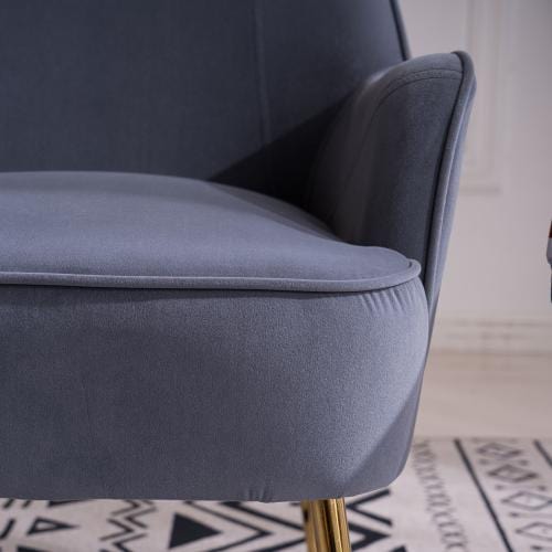 Modern Soft Velvet Ergonomic Accent Chair For Living/Bedroom