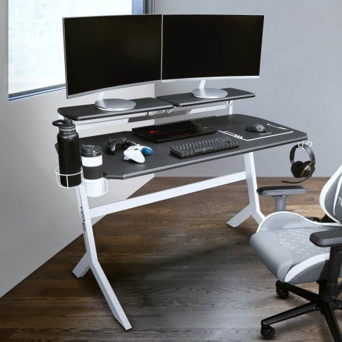 Techni Sport Blue Stryker Gaming Desk