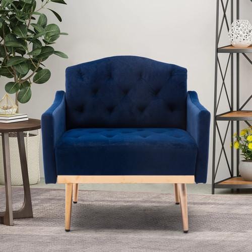 COOLMORE Accent Chair ,Leisure Single Sofa with Rose Golden Feet
