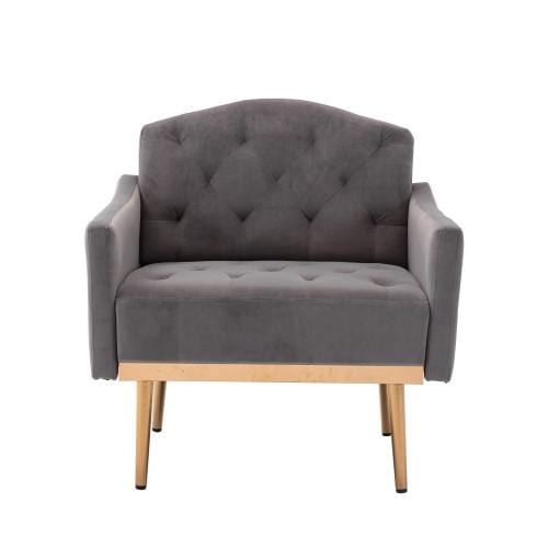 COOLMORE Accent Chair ,Leisure Single Sofa with Rose Golden Feet
