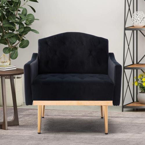 COOLMORE Accent Chair ,Leisure Single Sofa with Rose Golden Feet