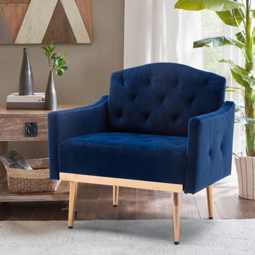 COOLMORE Accent Chair ,Leisure Single Sofa with Rose Golden Feet