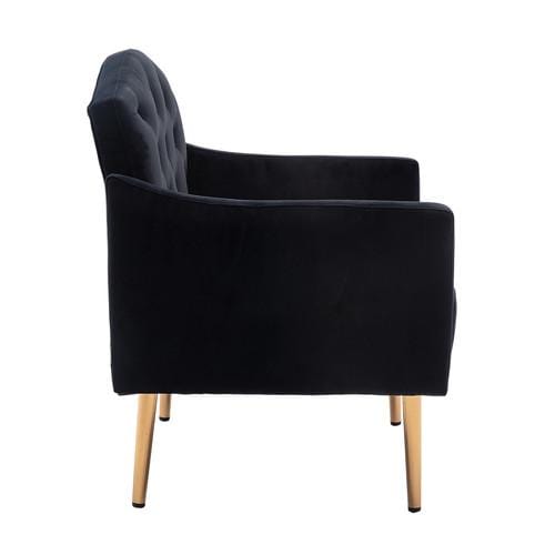 COOLMORE Accent Chair ,Leisure Single Sofa with Rose Golden Feet