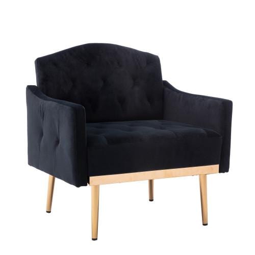 COOLMORE Accent Chair ,Leisure Single Sofa with Rose Golden Feet