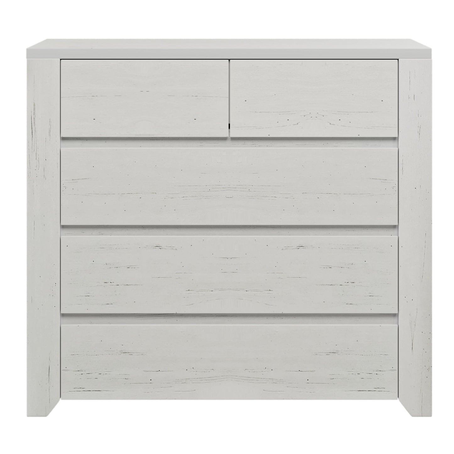 3 Pieces Cream Simple Style Manufacture Wood Bedroom Sets with Twin bed, Nightstand and Dresser