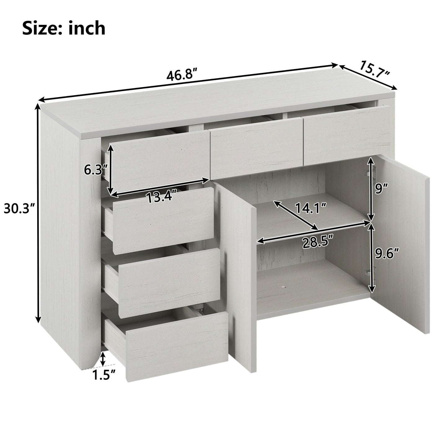 3 Pieces Cream Simple Style Manufacture Wood Bedroom Sets with Twin bed, Nightstand and Dresser