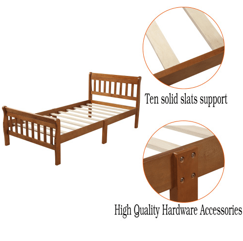 Wood Platform Bed Twin Bed