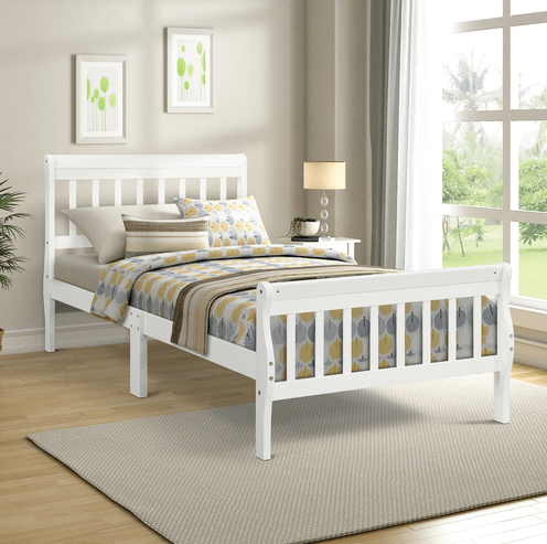 Wood Platform Bed Twin Bed