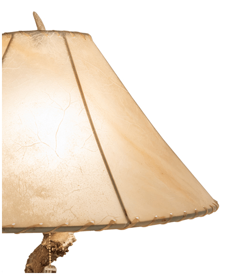 34" High Antlers Elk & Mule Deer Table Lamp