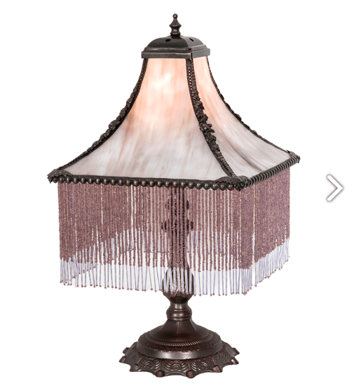 21"H Victoria Fringed Table Lamp