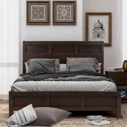 Classic Rich Brown 3 Pieces Bedroom Set