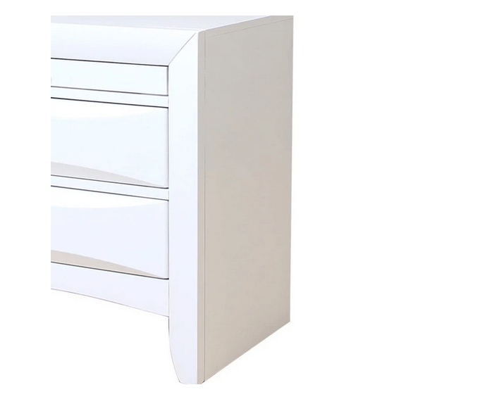 Contemporary 3 Drawer Wood Nightstand