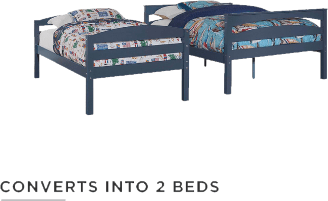 Everard Twin Over Full Solid Wood Standard Bunk Bed by Isabelle & Max™