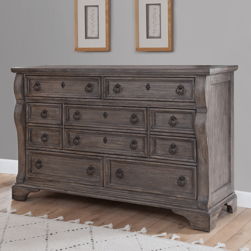 Nott 10 Drawer 64" W Dresser With Mirror