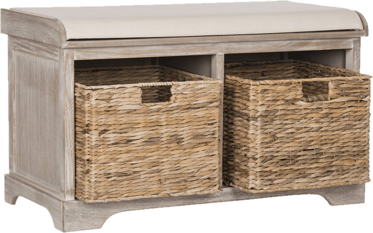 Santa Cruz Upholstered Cubby Storage Bench
