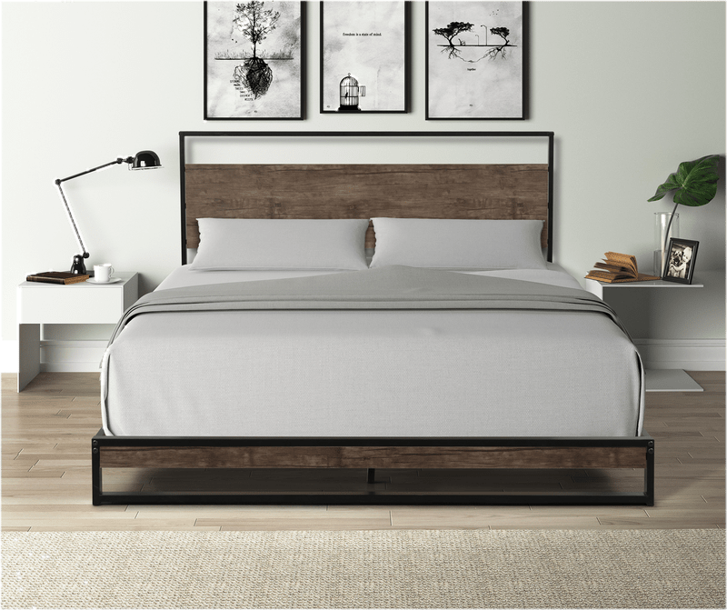 Vegard Low Profile Sleigh Platform Bed