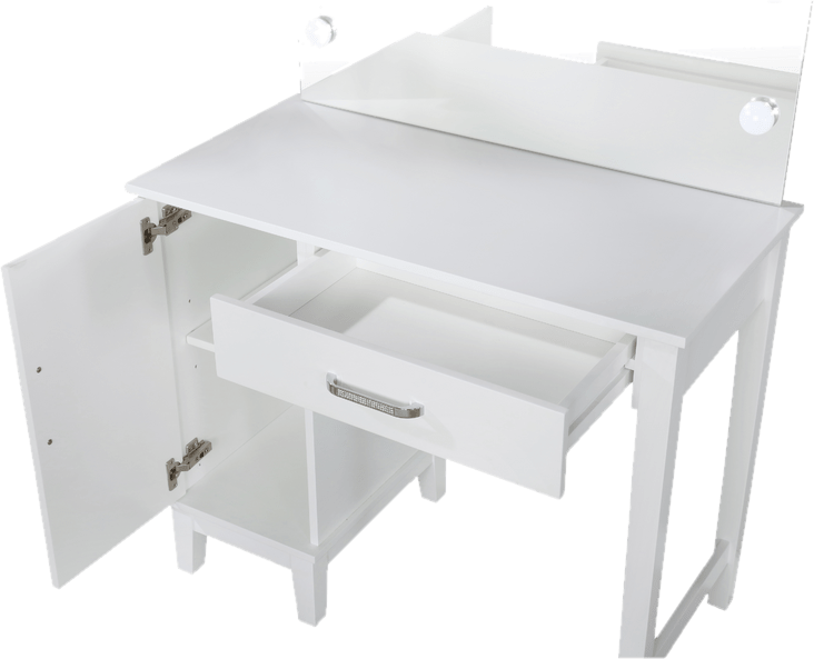 Bryken Vanity Set with Stool and Mirror