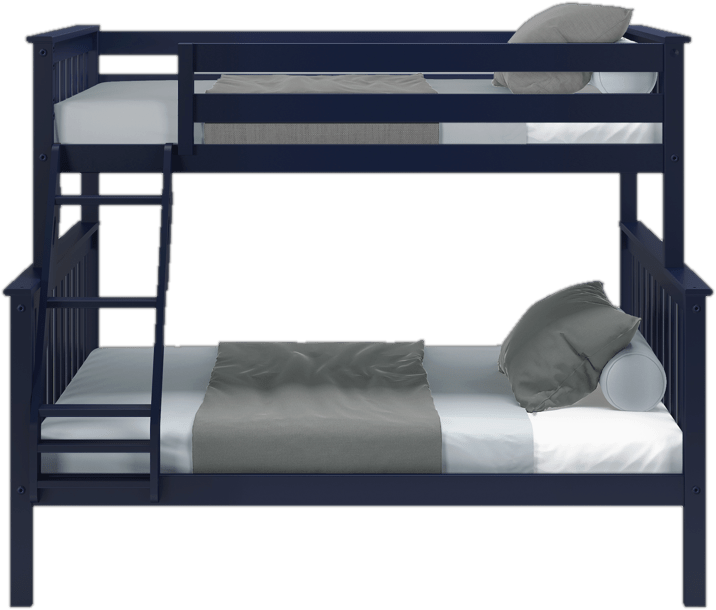 Bolles Twin Over Full Solid Wood Standard Bunk Bed by Harriet Bee