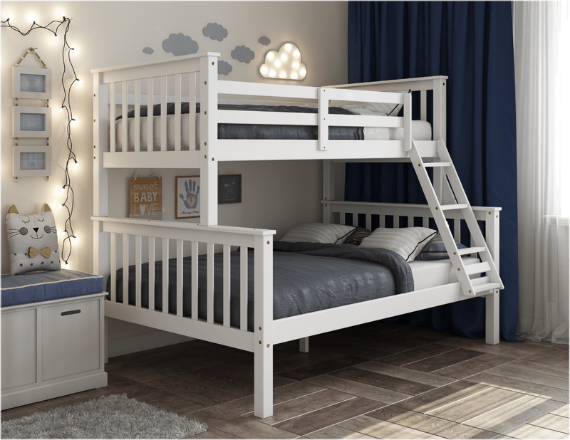 Pamplin Twin Over Full Solid Wood Standard Bunk Bed by Harriet Bee