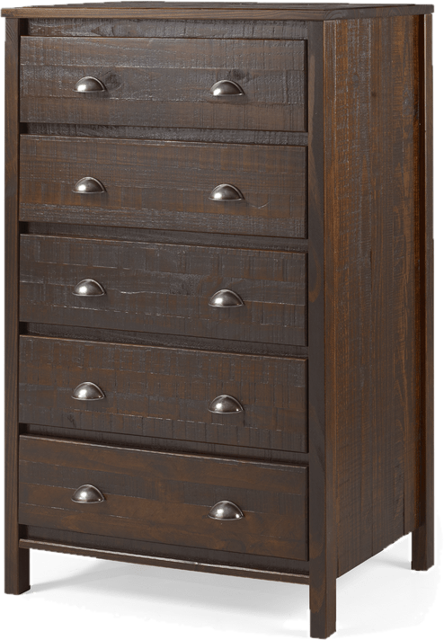 Mannion 5 Drawer 33" W Solid Wood Chest