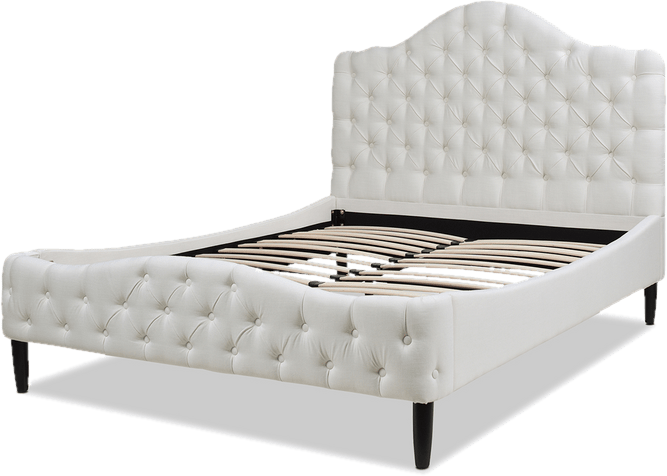 Harley Tufted Upholstered Low Profile Platform Bed
