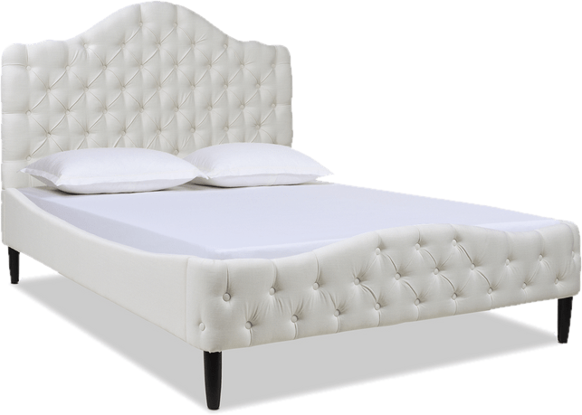 Harley Tufted Upholstered Low Profile Platform Bed