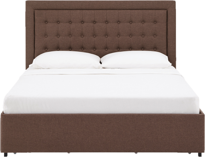 Aderyn Tufted Upholstered Low Profile Storage Platform Bed