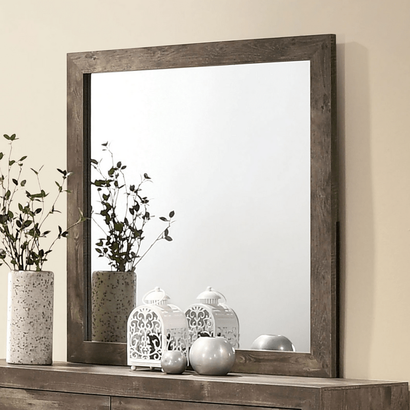 Montes 6 Drawer 58.5'' W Double Dresser with Mirror