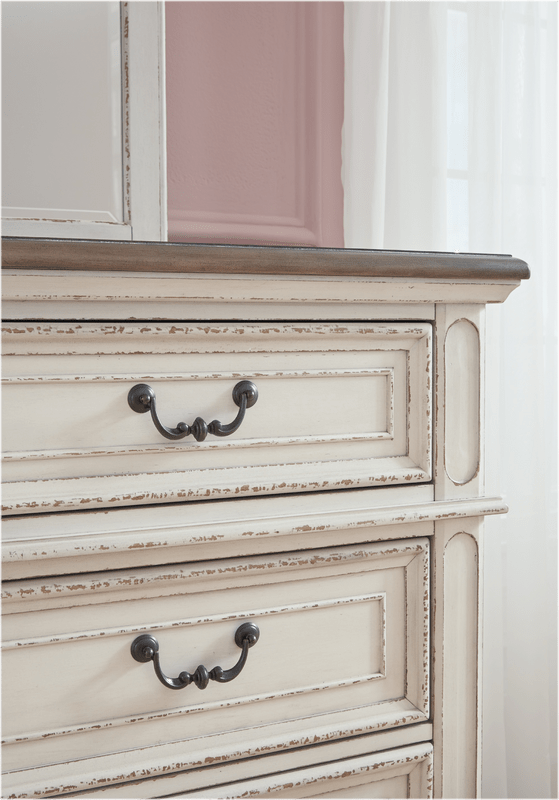Realyn 6 Drawer 64" W Double Dresser with Mirror