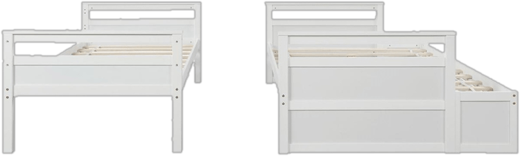 Mahurin Twin Over Full 2 Drawer Solid Wood Standard Bunk Bed by Mack & Milo™