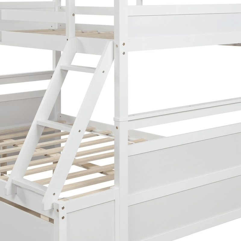 Mahurin Twin Over Full 2 Drawer Solid Wood Standard Bunk Bed by Mack & Milo™