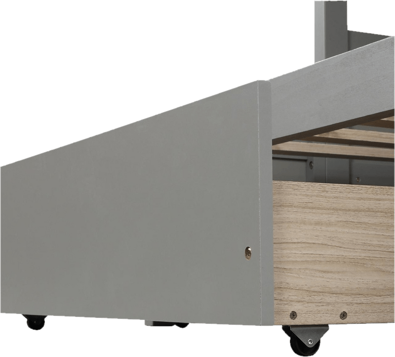 Mahurin Twin Over Full 2 Drawer Solid Wood Standard Bunk Bed by Mack & Milo™