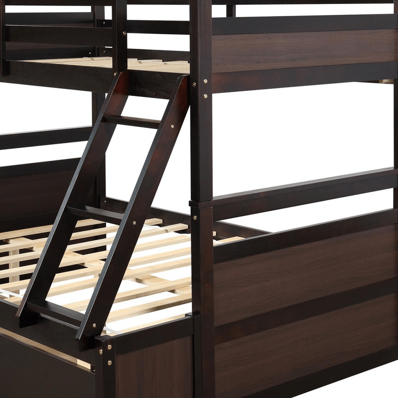 Mahurin Twin Over Full 2 Drawer Solid Wood Standard Bunk Bed by Mack & Milo™