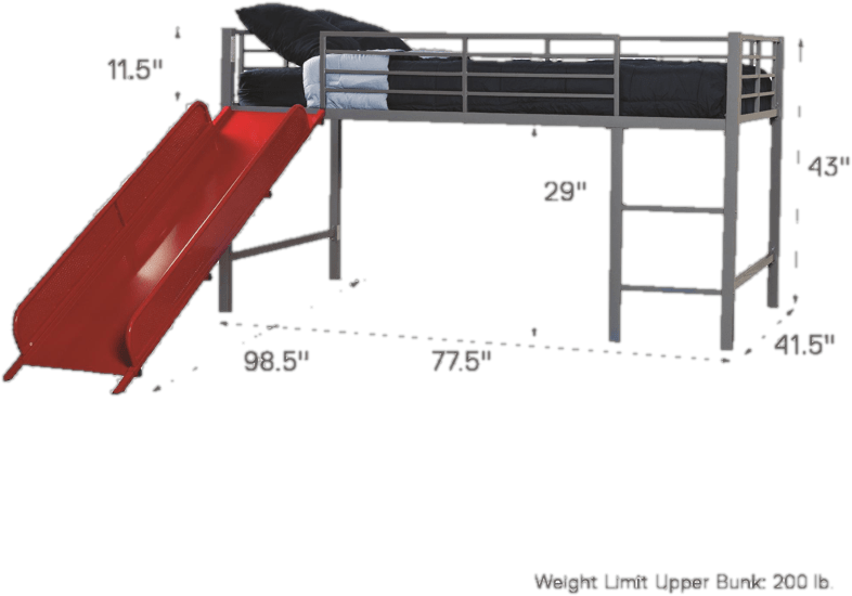 Eliud Twin Loft Bed by Isabelle & Max™