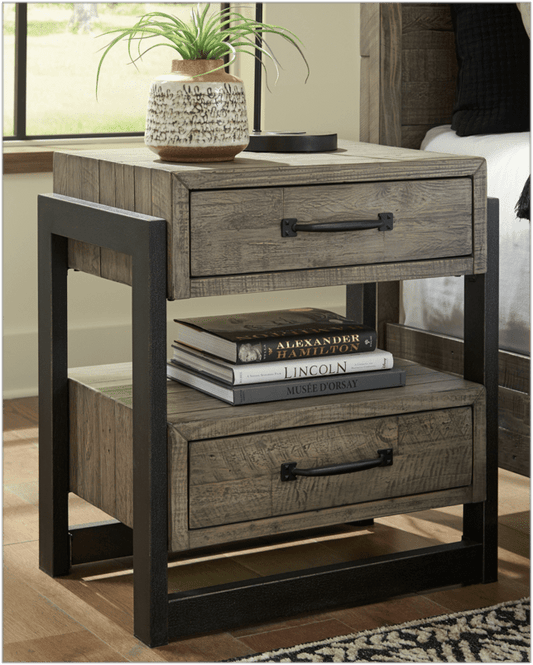 Candice Solid + Manufactured Wood Nightstand