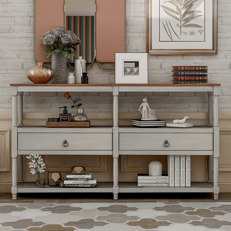Meryl 57.9'' Solid Wood Console Table