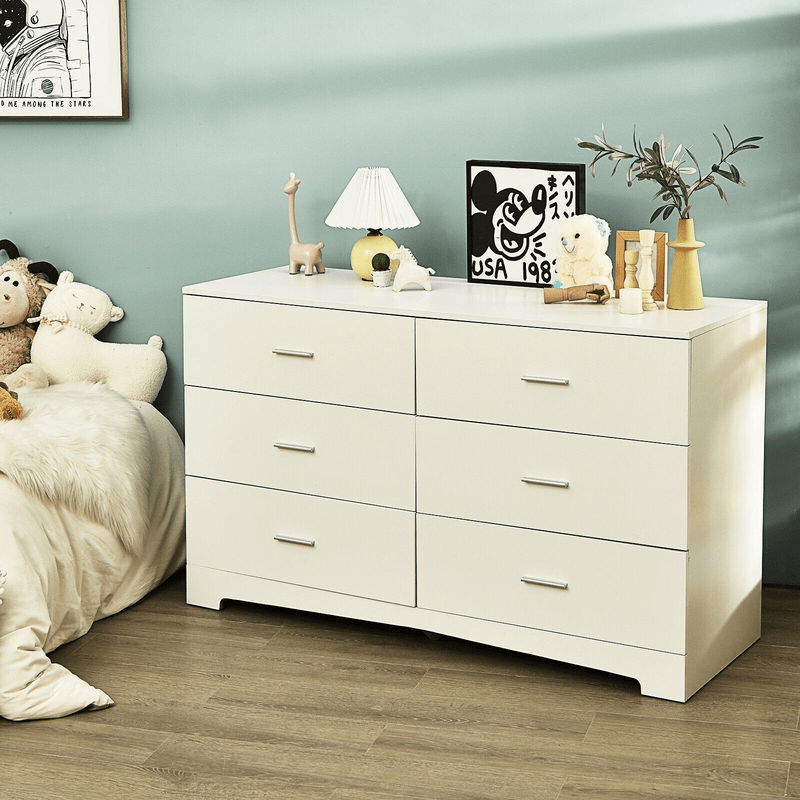 6 Drawer 51" W Double Dresser