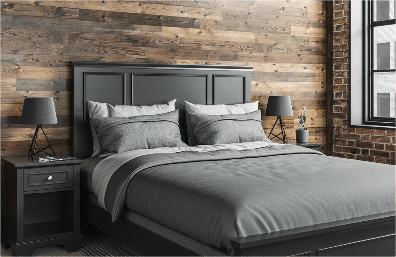 Effingham Solid Wood Low Profile Standard Bed