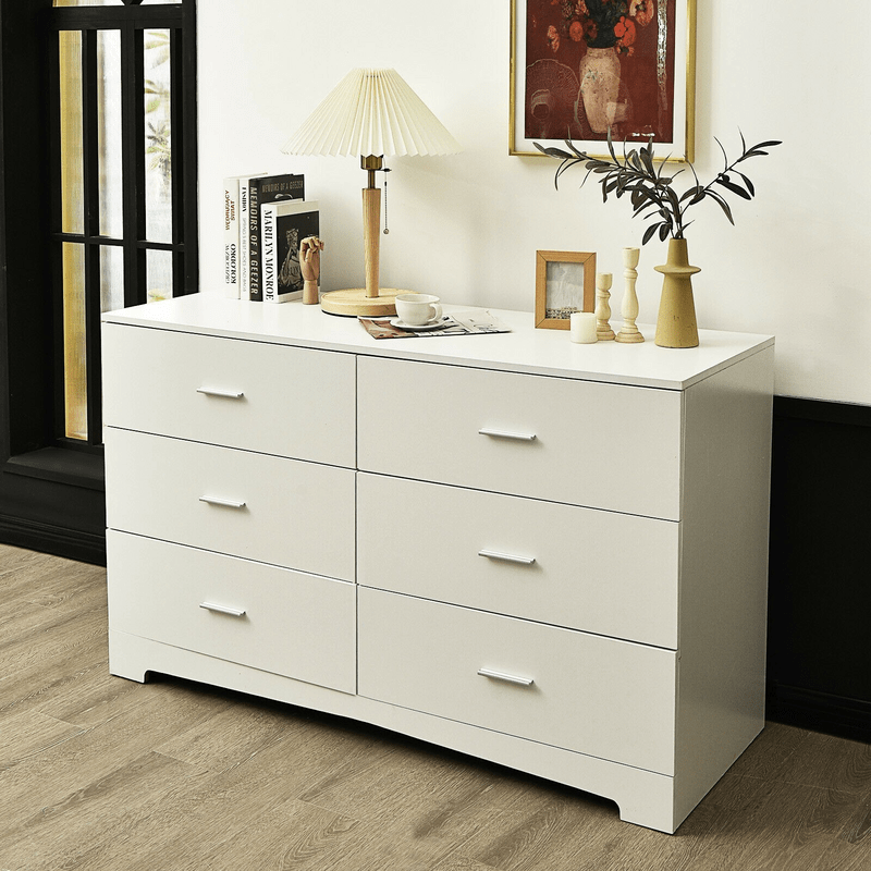 6 Drawer 51" W Double Dresser
