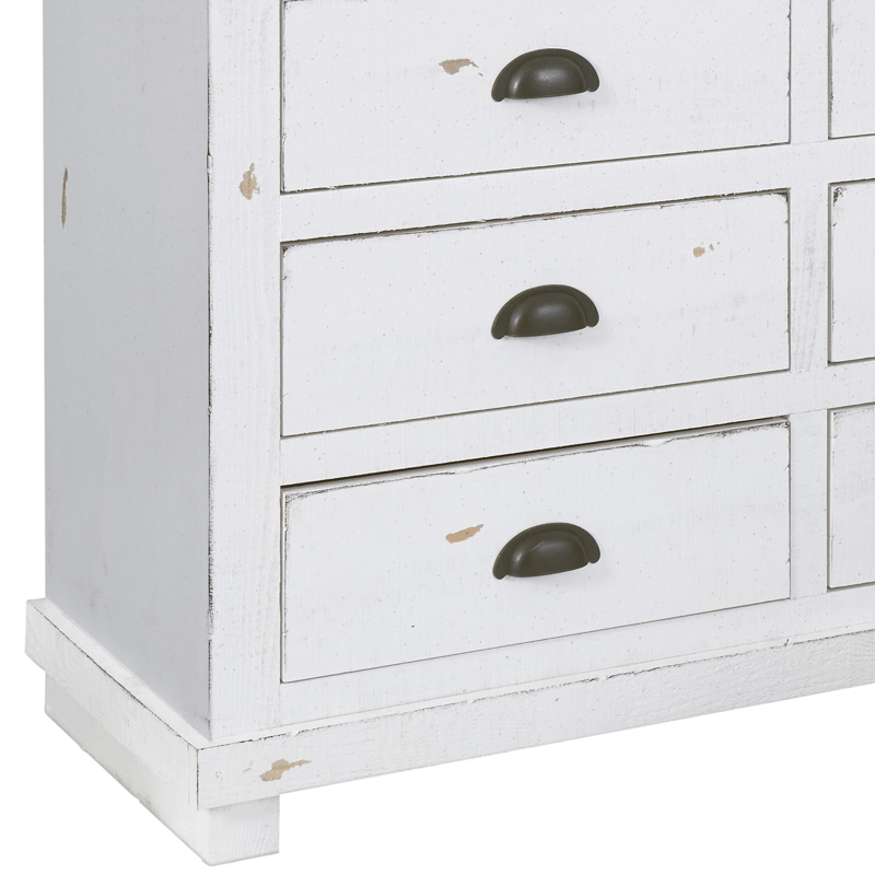 Lockridge 6 Drawer 48" W Solid Wood Media Double Dresser