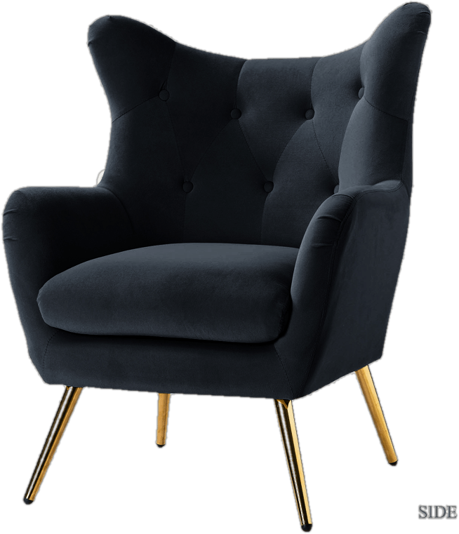 Dowdle 29.25'' Wide Tufted Velvet Wingback Chair