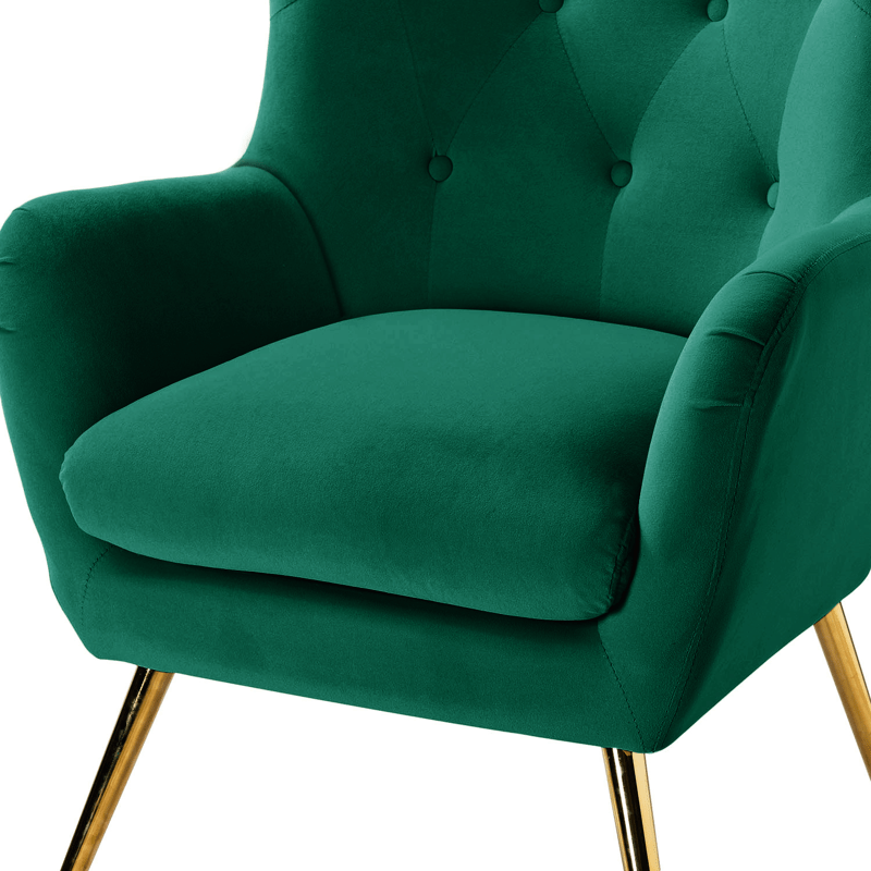 Dowdle 29.25'' Wide Tufted Velvet Wingback Chair