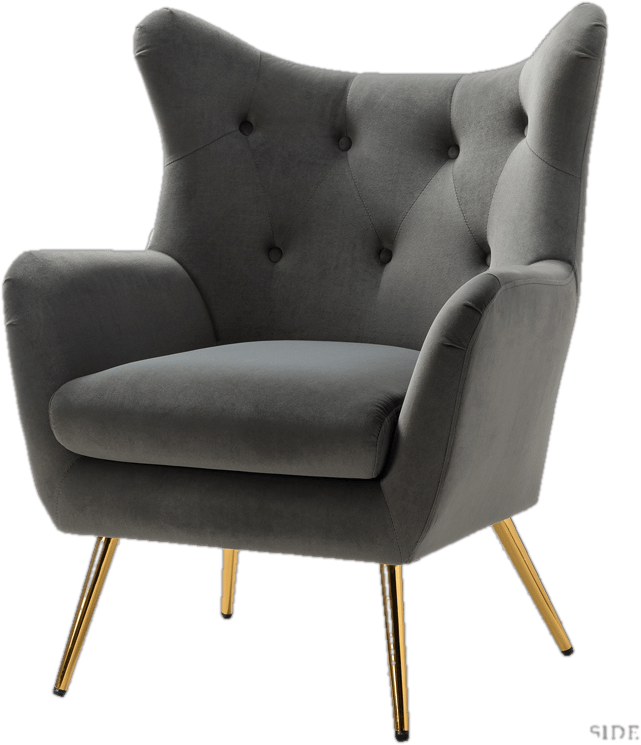 Dowdle 29.25'' Wide Tufted Velvet Wingback Chair