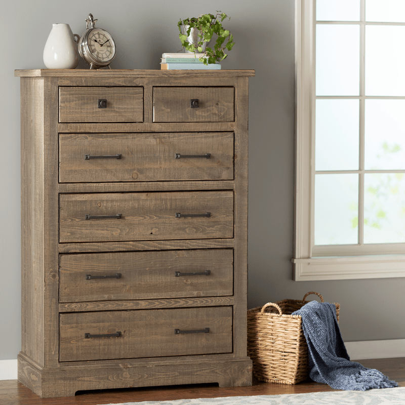 Casserly 6 Drawer 38'' W Solid Wood Chest