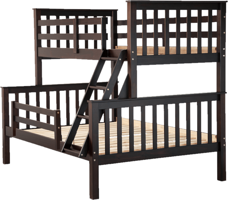 Pamplin Twin Over Full Solid Wood Standard Bunk Bed by Harriet Bee