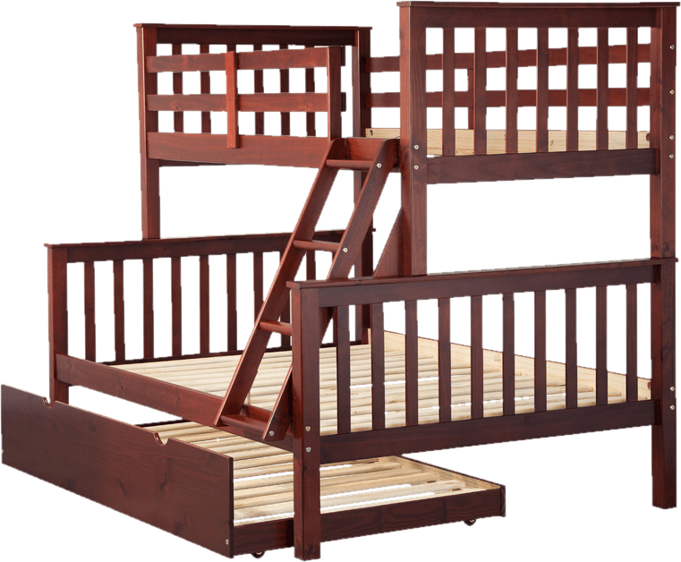 Pamplin Twin Over Full Solid Wood Standard Bunk Bed by Harriet Bee