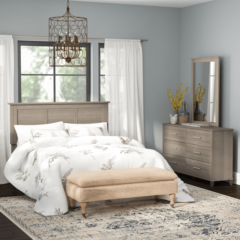 3 piece dresser set Cleary Contemporary Faux Wood 3 Piece Dresser and Nightstand Bedroom S –  GDFStudio main image 1