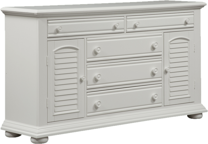 Abingd 5 Drawer Combo Dresser