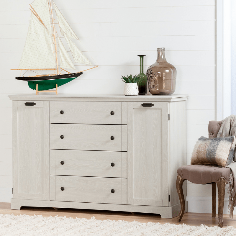 Avilla 4 Drawer 63.25" W Combo Dresser