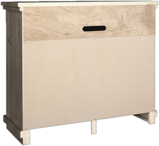 Lockridge 6 Drawer 48" W Solid Wood Media Double Dresser